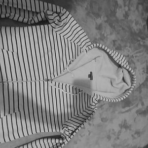 Used black and white jacket